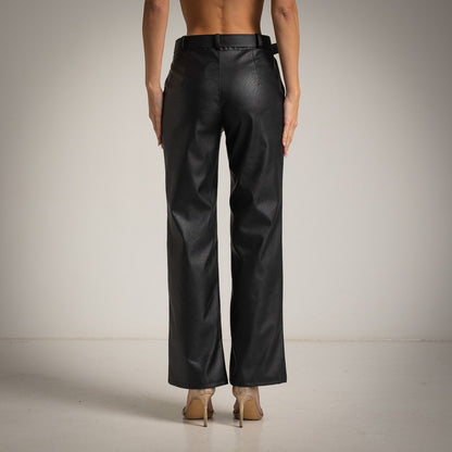 PANTALÓN ECOPIEL+CINTURÓN