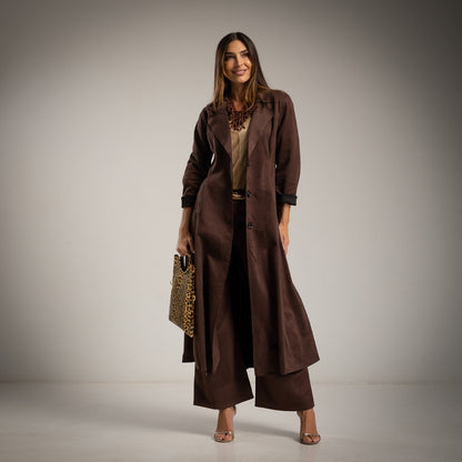 CHAQUETA TERCIPELO COLOR CHOCOLATE