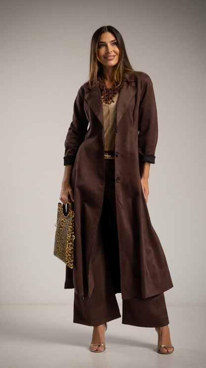 CHAQUETA TERCIPELO COLOR CHOCOLATE