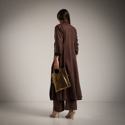 CHAQUETA TERCIPELO COLOR CHOCOLATE