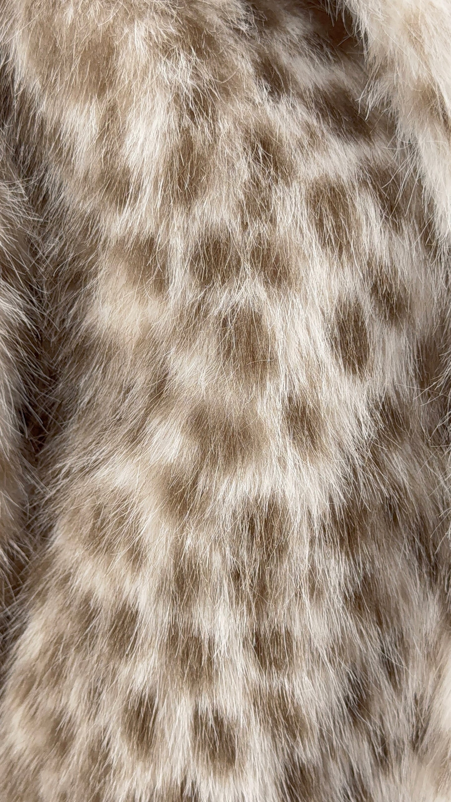 CHAQUETA PELO ANIMAL BEIGE