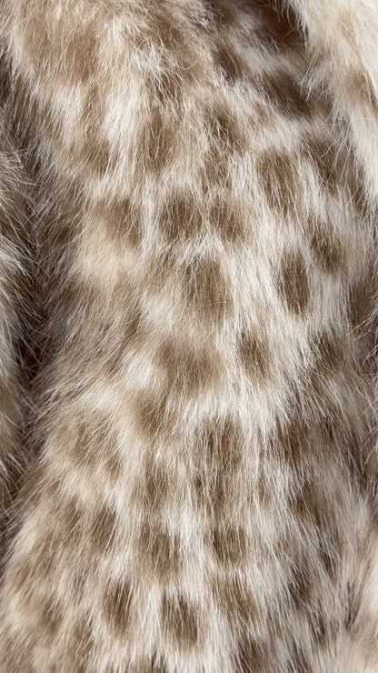 CHAQUETA PELO ANIMAL BEIGE