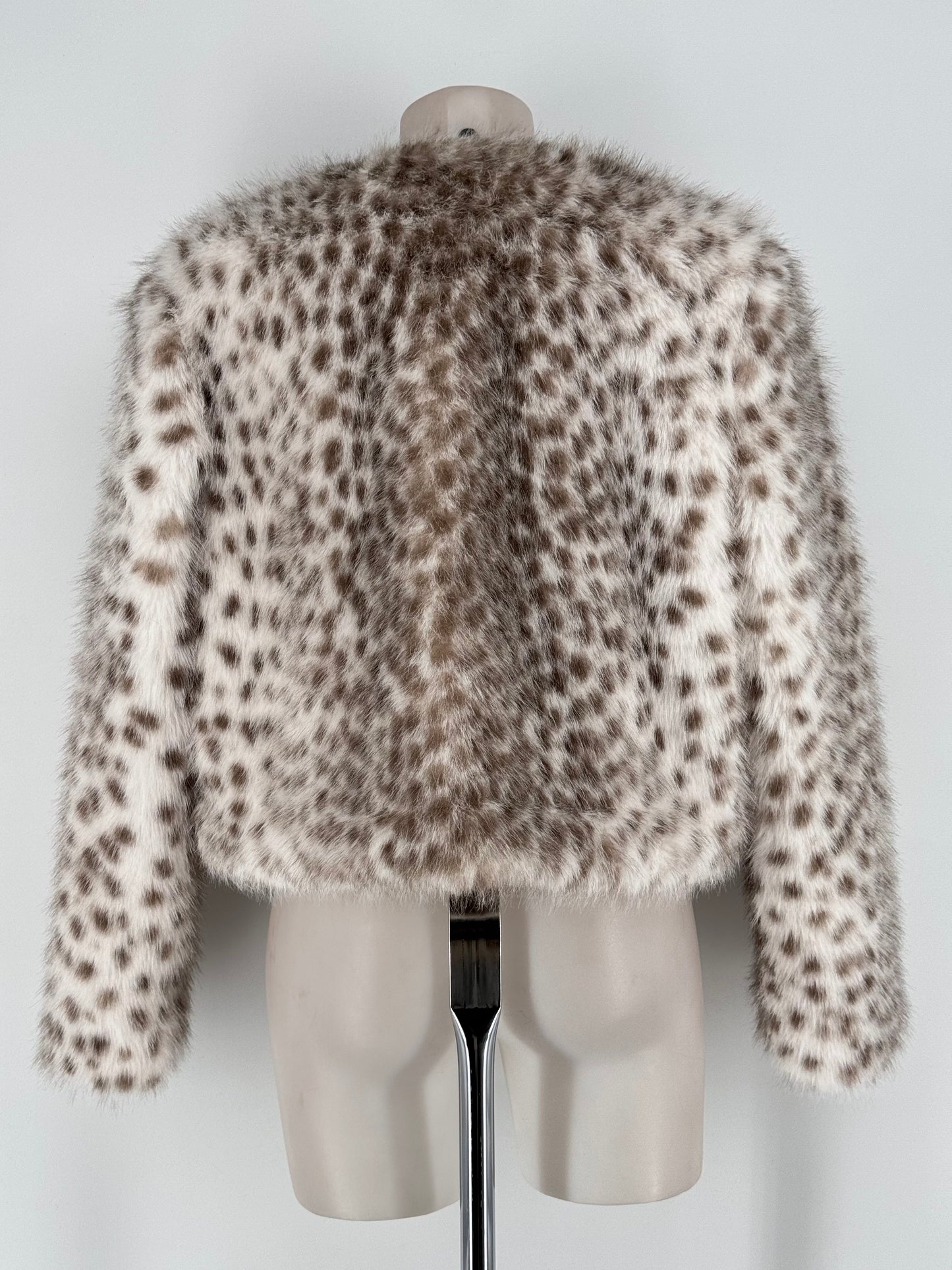 CHAQUETA PELO ANIMAL BEIGE